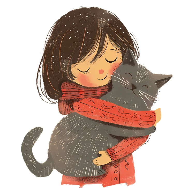 استیکر پارچه و لباس پاد آفرین مدل دخترانه طرح گربه کد S2487