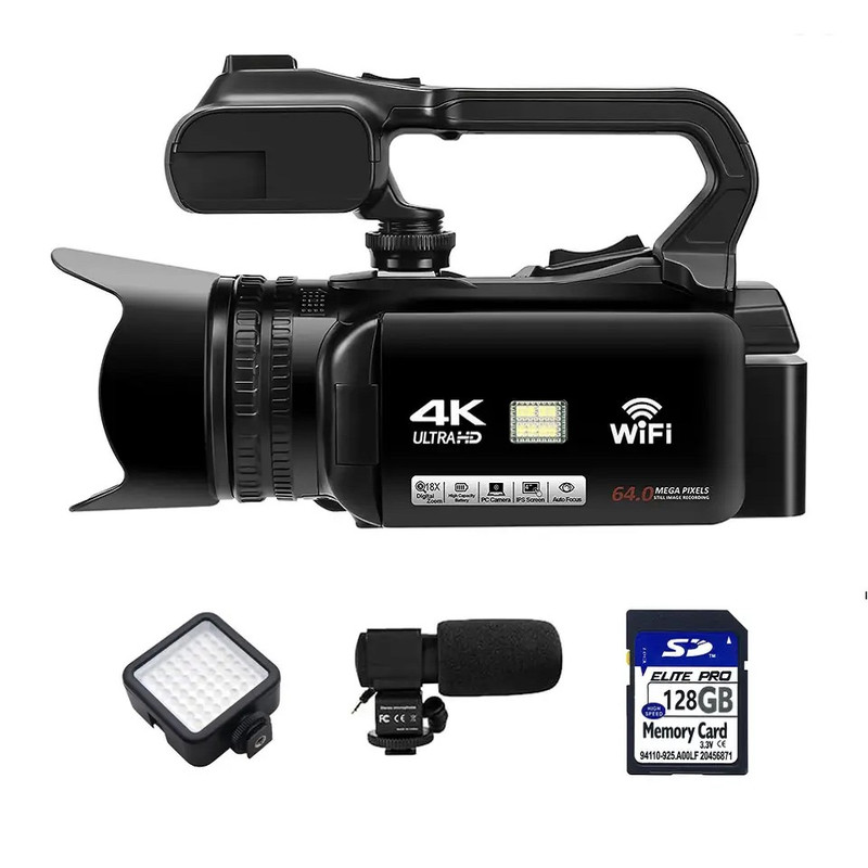 دوربین فیلم برداری مدل 4K 64MP Auto Focus 4.0 Touch 18X Whit Mic LED 128 SD 3 در وبزینر دوربین فیلم برداری مدل 4K 64MP Auto Focus 4.0 Touch 18X Whit Mic LED 128 SD
