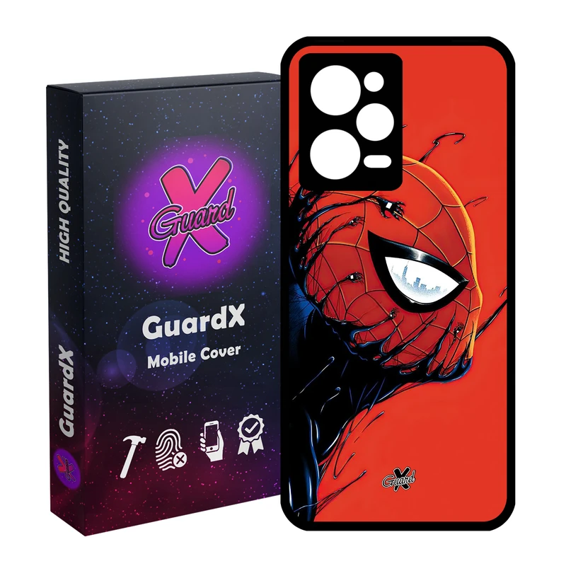 کاور گارد ایکس طرح مرد عنکبوتی مدل Glass10566 مناسب برای گوشی موبایل شیائومی Redmi Note 12 Pro 5G/Poco X5 Pro 5G/Note 12 Pro Pro speed