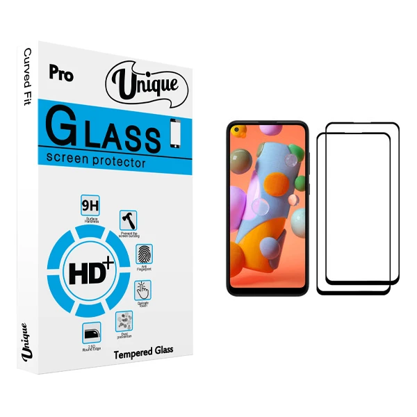 محافظ صفحه نمایش يونيک مدل +Clear مناسب برای گوشی موبایل سامسونگ Galaxy A11 بسته دو عددی