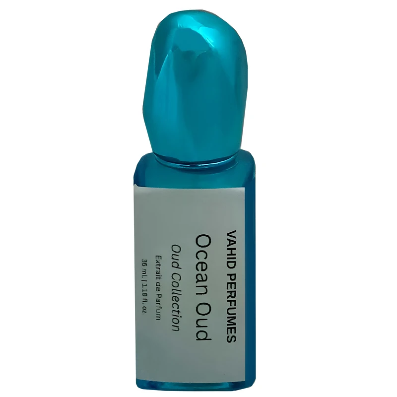 عطر جیبی وحید پرفیومز مدل Ocean Oud با رایحه معتدل و چوبی حجم 35 میلی لیتر