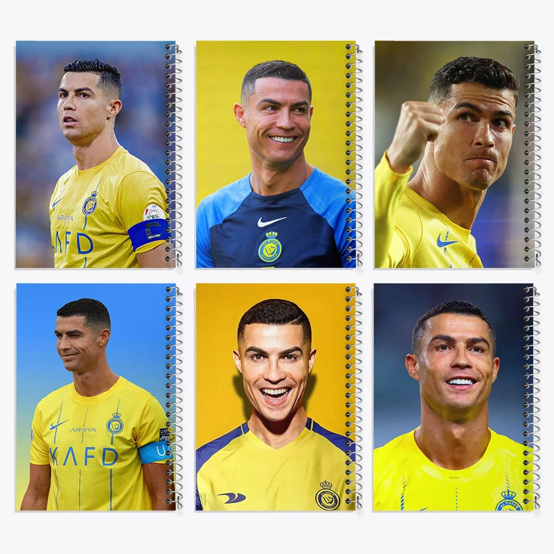 دفتر نقاشی 50 برگ خندالو طرح کریستیانو رونالدو کد 328 مجموعه 6 عددی