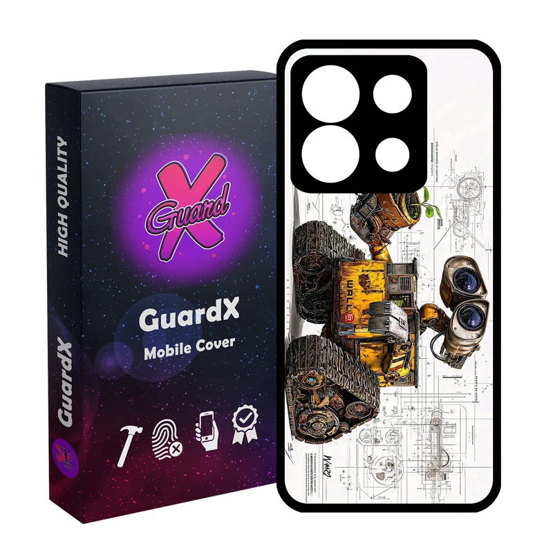 کاور گارد ایکس طرح Wall E مدل 10922 مناسب برای گوشی موبایل شیائومی Redmi Note 13 5G