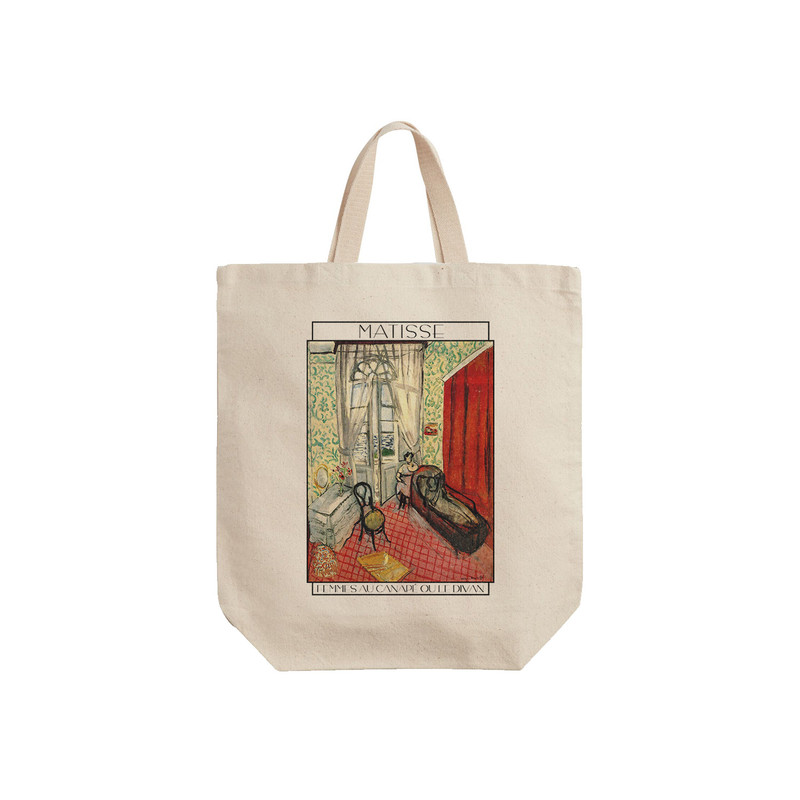 ساک خرید ترمه طراحان ایده مدل زنان روی مبل از ماتیس کد art0603 - S