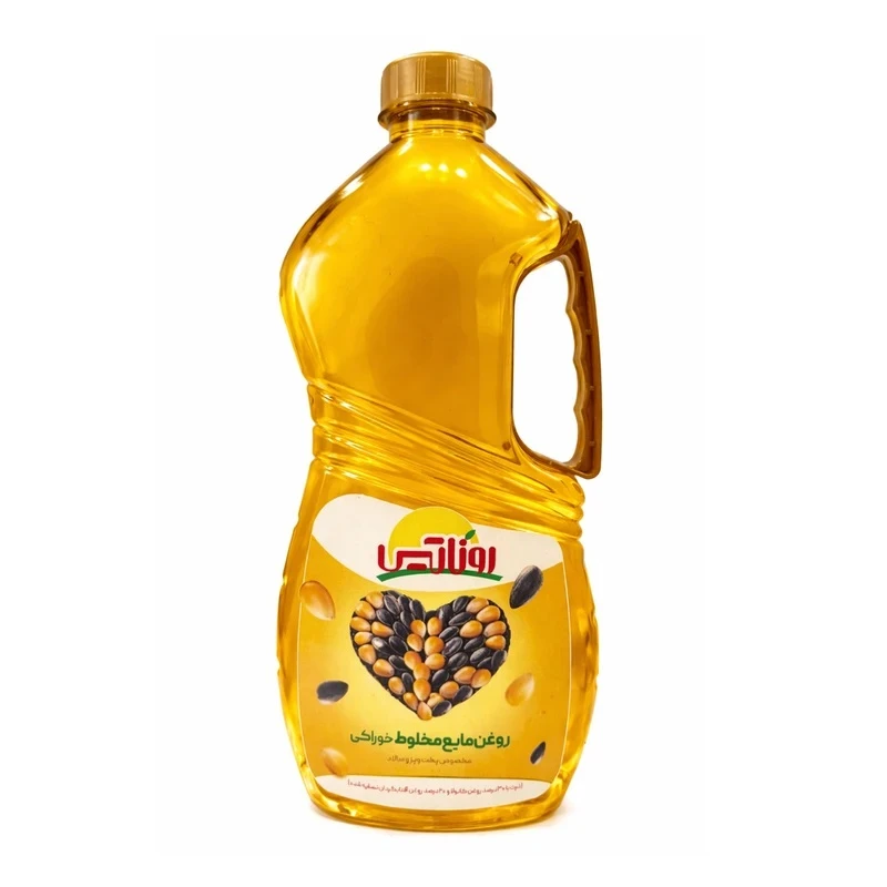 روغن مایع ذرت و آفتابگردان و کانولا بدون پالم روناتیس - 1.5 لیتر