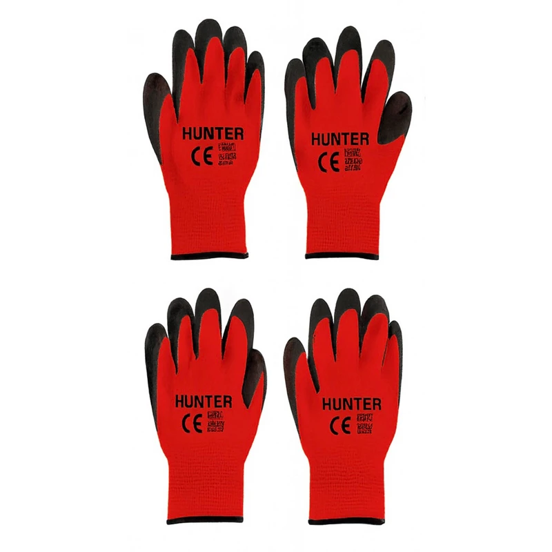 دستکش ایمنی هانتر مدل کف مواد مجموعه 4 عددی