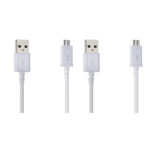 کابل تبدیل USB به microUSB مدل اندرویدی طول 0.8 متر بسته دو عددی