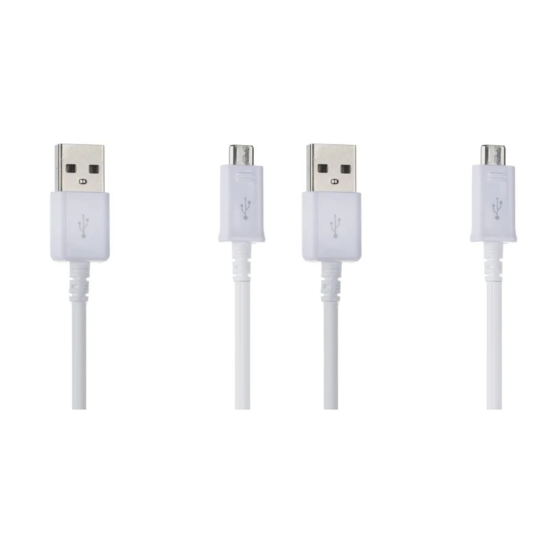 کابل تبدیل USB به microUSB مدل اندرویدی طول 0.8 متر بسته دو عددی