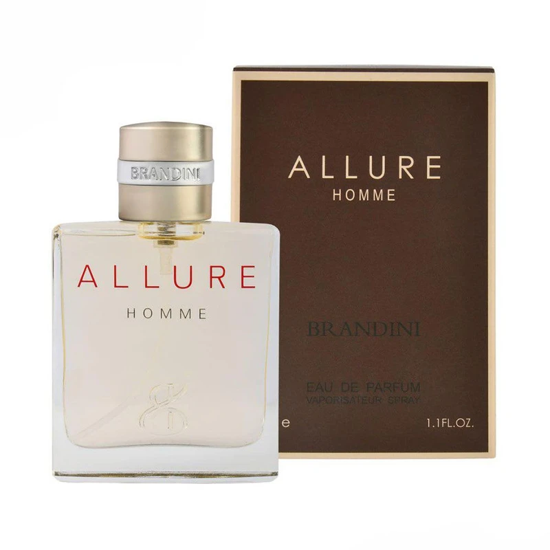 عطر جیبی مردانه برندینی مدل ALLURE HOMME  با رایحه گرم حجم 33 میلی‌لیتر