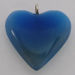 آویز گردنبند نقره زنانه مدل عقیق تراش قلب دوطرفه کد A110