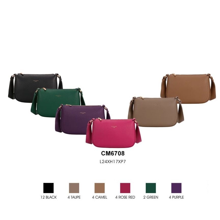 کیف دوشی زنانه دیوید جونز مدل CM6708 -  - 16