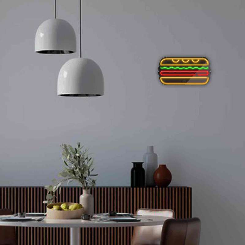 چراغ دیواری نئون دیزاین مدل Sandwich-BL_MLC