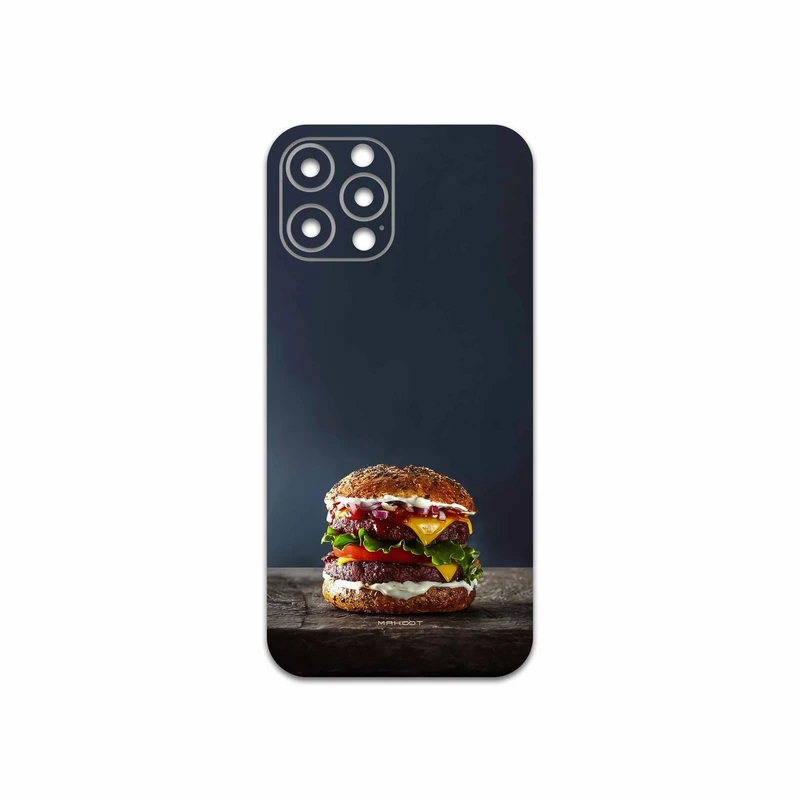 برچسب پوششی ماهوت مدل Hamburger مناسب برای گوشی موبایل اپل iPhone 12 Pro Max