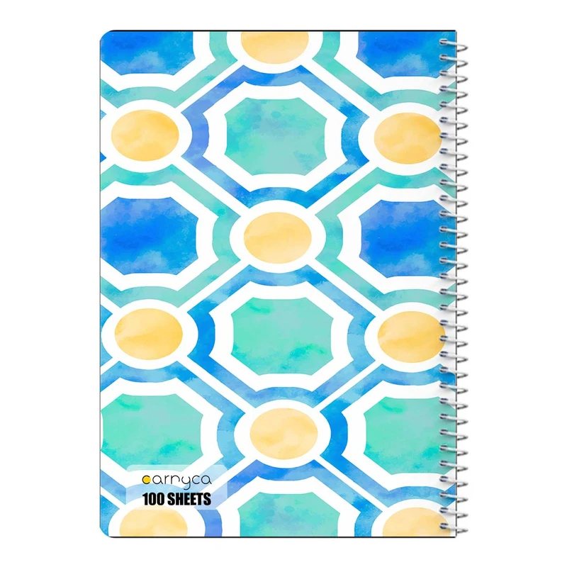 دفتر مشق 100 برگ سیمی کارنیکا طرح پترن هندسی Geo Pattern کد 25808