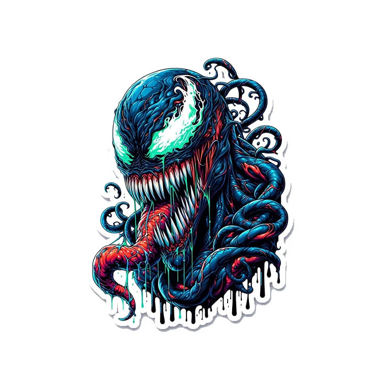 استیکر پارچه و لباس پاد آفرین مدل ونوم کد 47