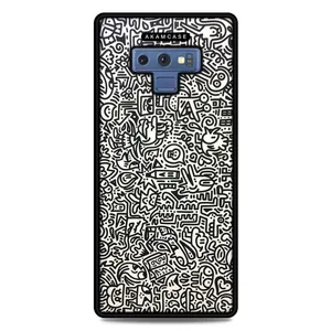 AKAM AMC-WSGN9-DOODLE17 Cover For Samsung Galaxy Note 9