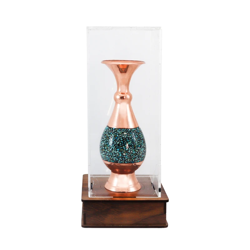 گلدان فیروزه کوبی مدل هدیه کد 14pack21glass