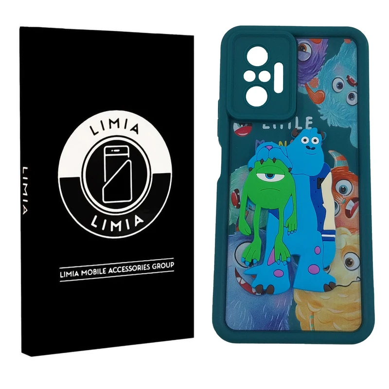 کاور لیمیا مدل سولید لنزدار طرح عروسکی برجسته مناسب برای گوشی موبایل شیائومی Redmi Note 10 Pro