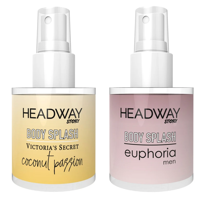 بادی اسپلش هدوی استوری مدل سی کی ایفوریا و ویکتوریا سکرت  نارگیل حجم 90 میلی‌ لیتر مجموعه دو عددی