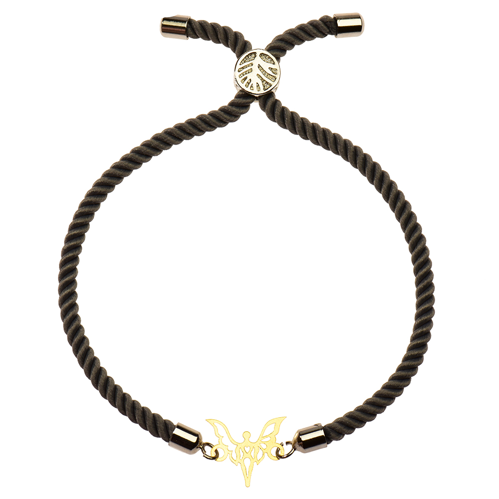 دستبند طلا 18 عیار دخترانه کرابو طرح فرشته مدل Krd1076