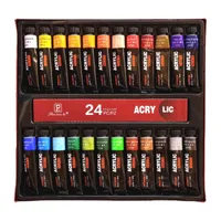 ست رنگ اکریلیک مدل PWB حجم 12 میلی لیتر بسته 24 عددی