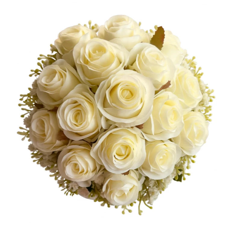 عکس شماره 4 : دسته گل مصنوعی مدل رز 14 عددی