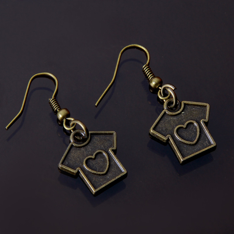 گوشواره دخترانه مدل فلزی فانتزی کد GZN_104