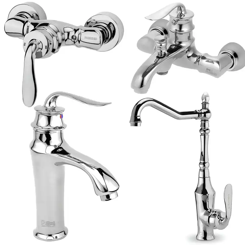 ست شیرآلات شیرآلات بهداشتی پارس شید فاتح مدل هایما بسته 4 عددی