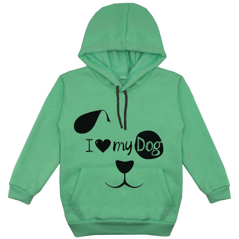 هودی پسرانه مدل پاندا F48 رنگ سبز