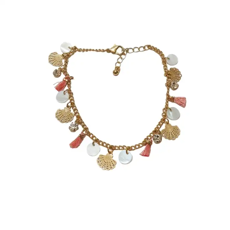 پابند زنانه مدل صدف و نگین