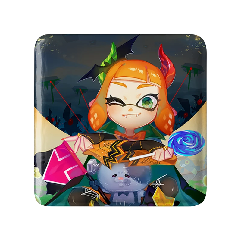 پیکسل خندالو طرح بازی اسپلاتون (Splatoon) مدل مربعی کد 33299