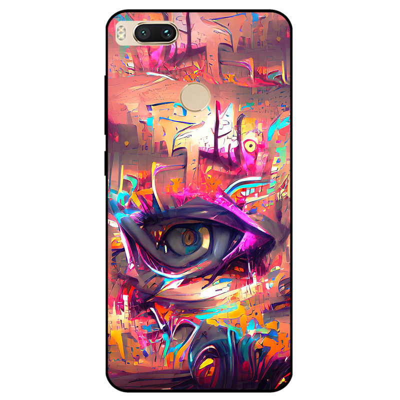 کاور مگافون طرح چشم مدل 2823 مناسب برای گوشی موبایل شیائومی Mi A1 / Mi 5x  