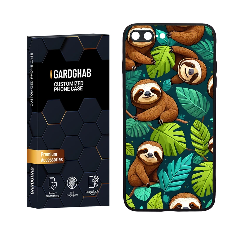 کاور گارد قاب مدل دورژله ای هنری مناسب برای گوشی موبایل اپل iPhone 7 Plus / 8 plus