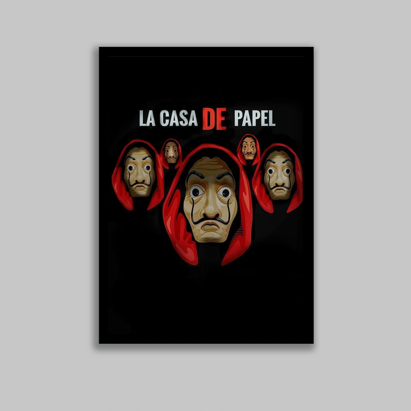 تابلو مدل سریال خانه کاغذی Money Heist کد LA-G10662-2