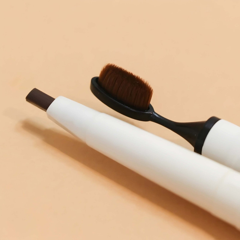 مداد ابرو پریما مدل براش دار شماره 02 رنگ قهوه ای تیره