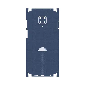 MAHOOT Minimal Data Cloud-FullSkin Cover Sticker for Xiaomi Redmi Note 9 Pro