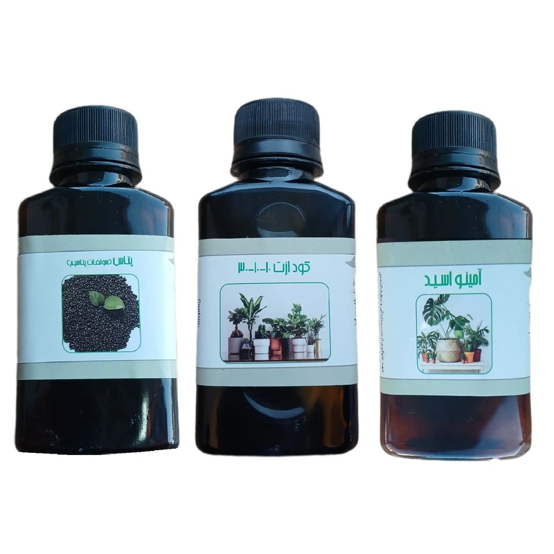 کود مایع ازت 10-10-30 و پتاس و امینو اسید مدل life - D حجم 110 میلی لیتر بسته 3 عددی