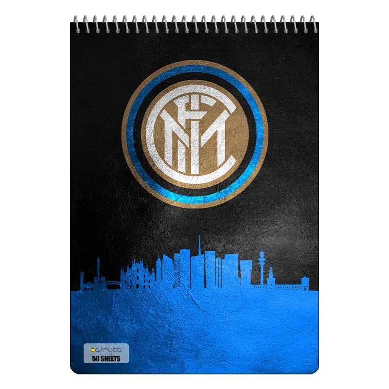 دفتر نقاشی 50 برگ سیمی کارنیکا طرح اینتر میلان Inter Milan کد 12988