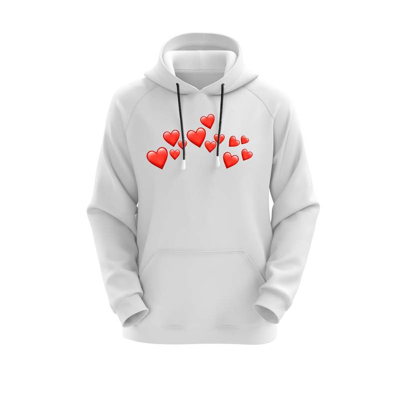 هودی زنانه مدل قلب کد E 1017