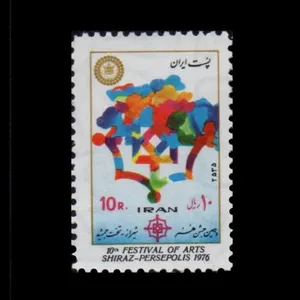 تمبر یادگاری مدل جشن و هنر 1355