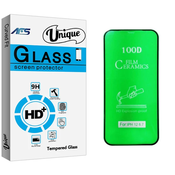 محافظ صفحه نمایش ای اف اس مدل Unique Glass مناسب برای گوشی موبایل اپل iPhone 12 Pro MAX
