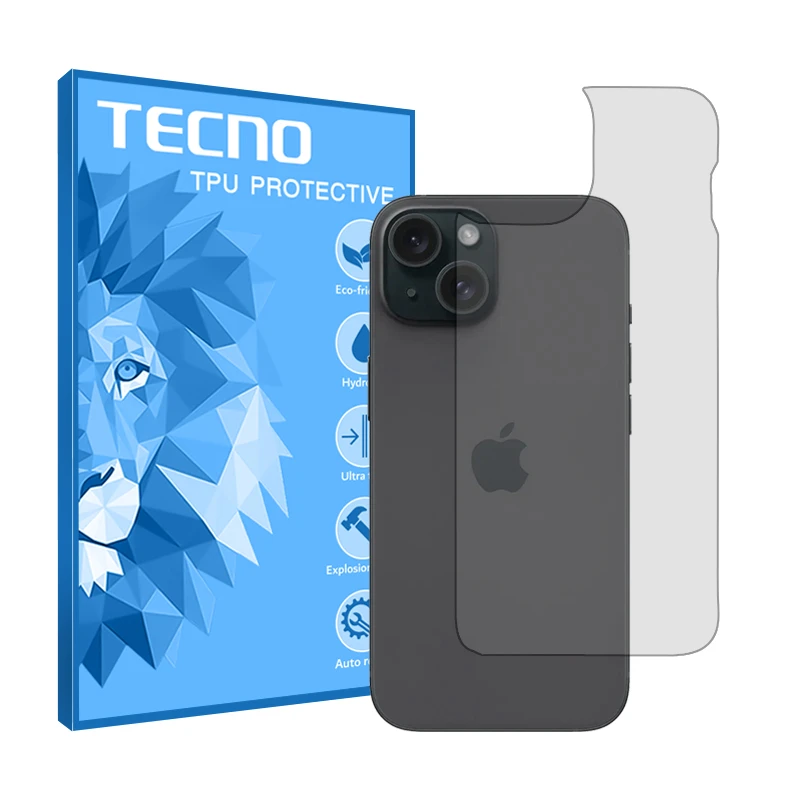 محافظ پشت گوشی شفاف تکنو مدل HyGEL مناسب برای گوشی موبایل اپل iPhone 15