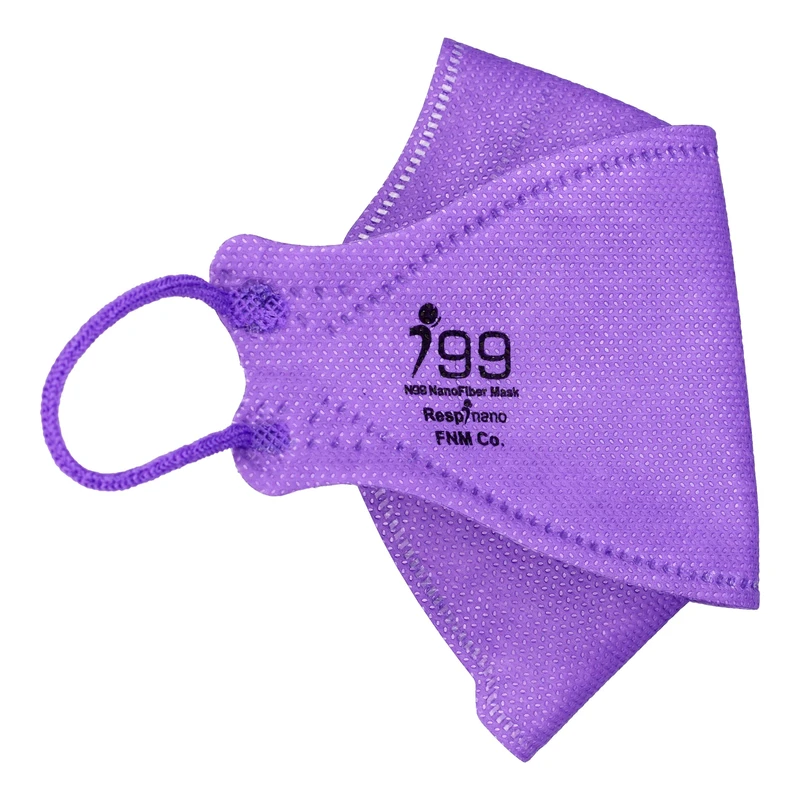 ماسک تنفسی ریما مدل سه بعدی نوجوان N99 نانو کد perple-MF99 بسته 25 عددی