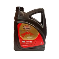 روغن موتور خودرو بنزینی آتا اویل مدل 20w-50 se حجم 4 لیتر