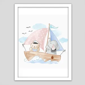 تابلو کودک و نوزاد جیک جیک مدل ملوان کوچولوها G-9