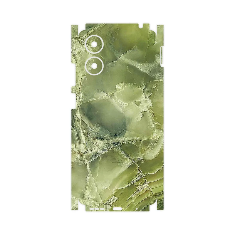 برچسب پوششی ماهوت مدل Green_Crystal_Marble-FullSkin مناسب برای گوشی موبایل موتورولا Moto G04s