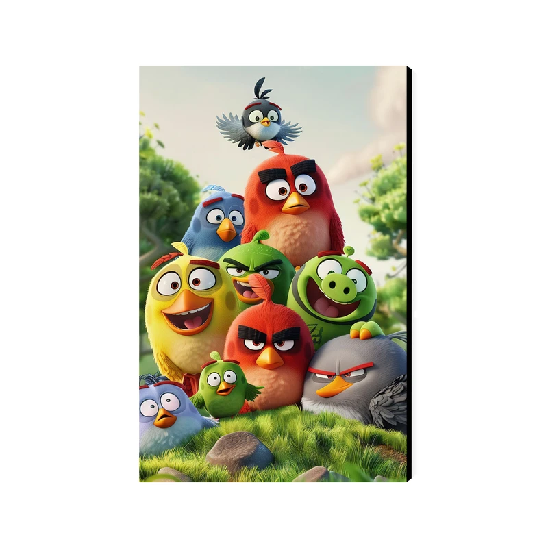 تابلو شاسی عرش مدل فانتزی پرندگان خشمگین کد As4560