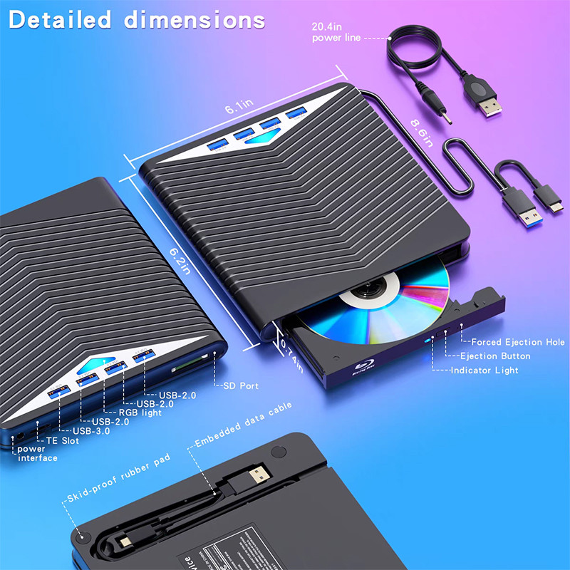 درایو DVD/RW اکسترنال فکسیت مدل POP004 7in1