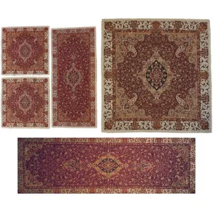 ست 5 تکه رومیزی ترمه کد T221RA68SET2
