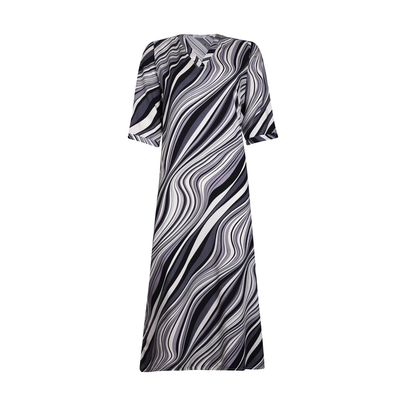 پیراهن ساحلی یقه هفت زنانه افراتین مدل موج کد 9608